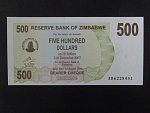 ZIMBABWE, 500 Dollars 2006, BNB. B134a, Pi. 43