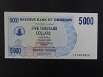 ZIMBABWE, 5000 Dollars 2007, BNB. B136a, Pi. 45