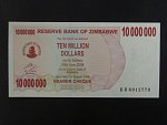 ZIMBABWE, 10.000.000 Dollars 2008, BNB. B145b, Pi. 55