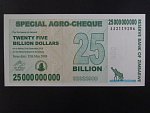 ZIMBABWE, 25.000.000.000 Dollars 2008, BNB. B153a, Pi. 62