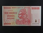 ZIMBABWE, 100 mil Dollars 2008, BNB. B171a, Pi. 80