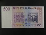 ZIMBABWE, 500 Dollars 2007, BNB. B161a, Pi. 70