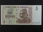 ZIMBABWE, 5 Dollars 2007, BNB. B157a, Pi. 66