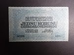 1 Kč 1919 série 254, modro-zelená