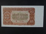 10 Kčs 1953 série BV, tiskárna Goznak Moskva, perf. 3md do obloučku