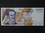 EKVÁDOR, 5000 Sucres 1993, Pi. 128a