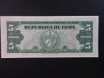 KUBA, 5 Pesos 1960, BNB. B815a, Pi. 92