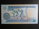 MOZAMBIK, 500 Meticais 1991, BNB. B29ac, Pi. 134