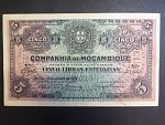 MOZAMBIK, Companhia de Mocambique Beira, 5 Libras 15.11.1934 perforovaná, Pi. SR32