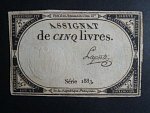 5 Livres 1793 podpis Laporte, BNB. B713, Pi. A76