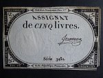 5 Livres 1793 podpis Janneau, BNB. B713, Pi. A76