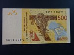 ZÁPADNÍ AFRIKA, TOGO, 500 Francs 2013 T, BNB. B120Tb, Pi. 819Tb