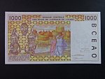 ZÁPADNÍ AFRIKA, NIGER, 1000 Francs 1996 H, BNB. B116Hf, Pi. 711Hf