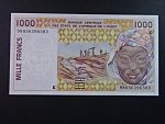 ZÁPADNÍ AFRIKA, SENEGAL, 1000 Francs 1992 K, BNB. B116Kb, Pi. 711Kb