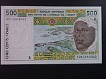 ZÁPADNÍ AFRIKA, SENEGAL, 500 Francs 1992 K, BNB. B115Kb, Pi. 710Kb