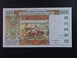 ZÁPADNÍ AFRIKA, TOGO, 500 Francs 1999 T, BNB. B115Ti, Pi. 810Tj