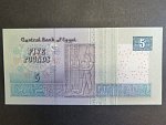 EGYPT, 5 Pounds 2002, BNB. B329a, Pi. 63
