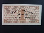 Jáchymovské doly n.p. Horní Slavkov, poukázka 1 K b.d. v hnědé barvě