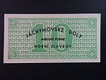 Jáchymovské doly n.p. Horní Slavkov, poukázka 10 K b.d. v zelené barvě