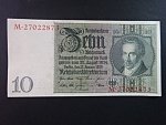 Německo, 10 RM 1929 série M, mírové vydání, podtiskové písmeno E, Ba. D2b