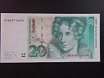 Bundesrepublik, 20 Deutsche Mark 1.8.1991 série AK/S, Ros. 298, Grab. BRD-42