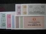 Kompletní sada ústavních poukázek 10 h - 100 Kč včetně hodnoty 50 h, celkem 9 ks 