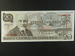 KOSTARIKA, 20 Colones 1972, BNB. B524b, Pi. 238a