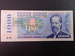 1000 Kč 1985/1993 série U 11, kolek tištěný