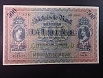 Sasko 1922 - 1924, 500 Mark 1.7.1922 Sächsissche Bank zu Dresden, Ro. 748, Grab. SAX-10