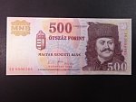 500 Forint 2008 žluté kroužky na rubu, BNB. B581b, Pi. 196