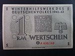Winterhilfswerk 1934-1944 (Zimní pomoc), 1 RM 1941/1942 série A, Ro. 736, Grab. WHW-34