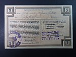 Winterhilfswerk 1934-1944 (Zimní pomoc), 5 RM 1939/1940 série A Reihe II, Ro. 713, Grab. WHW-14