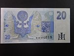 20 Kč 1994 série B 30 proužek vlevo