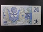 20 Kč 1994 série B 09 proužek vlevo