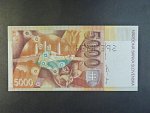 5000 Sk 1995 série H, 1x vodorovně perf. SPECIMEN