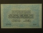 1 Kč 1919 série 198, modro-zelená