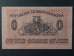 1 Kč 1919 série 198, modro-zelená
