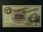 5 Kronor 1947 var. podpisu 3, Pi. 33ad.
