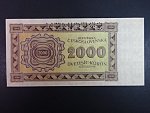 2000 K 1945 série 20 Ám, perf. SPECIMEN nahoře, poloha vodoznaku A
