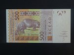 ZÁPADNÍ AFRIKA, POBŘEŽÍ SLONOVINY, 500 Francs 2014 A, BNB. B120Ac, Pi. 119A