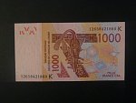 ZÁPADNÍ AFRIKA, SENEGAL, 1000 Francs 2003 K, BNB. B121Kl, Pi. 715Kl