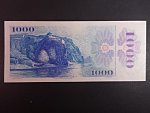 1000 Kč 1985/1993 série U 11 I.deska, kolek tištěný