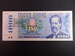 1000 Kč 1985/1993 série U 15 I.deska, kolek tištěný