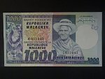 MALAGASY REPUBLIK, 1000 Francs 1974, BNB. B204a, Pi. 65, 3krát dírka po špendlíku