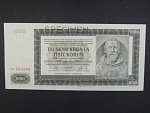 1000 K 1942 série Ca, II. vydání, perf. SPECIMEN