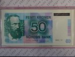50 Kroner 1995 - VI, pamětní bankovka v originál obale