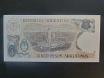 ARGENTINA, 5 Pesos 1983, BNB. B365a, Pi. 312