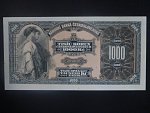 1000 Kč 1932 série A, perf. SPECIMEN svisle vpravo