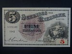 5 Kronor 1942 var. podpisu 1, Pi. 33y