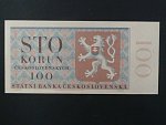 100 Kčs 1951 série A 23, nevydaná, původní exemplář s černomodrým číslovačem, bezvadná kvalita